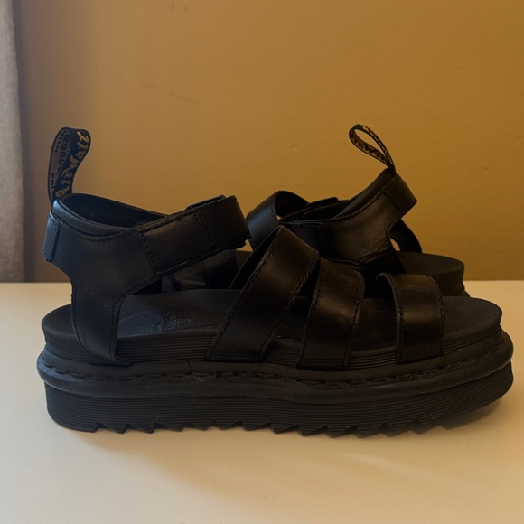 Dr. Martens Black Strappy Platform Sandals - Picture 3 of 4